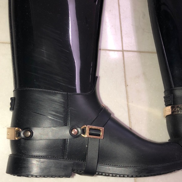 Black Jimmy Choo Rainboots (Size 36) - Picture 4 of 5